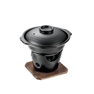 パール金属　HB-5219 和ごころ懐石 陶器製寄せ鍋コンロ付セット