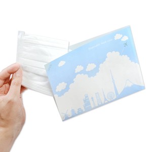 使い捨て紙マスクケース　雲とシルエット　日用品　衛生用品