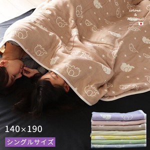 毛巾毯 纱布 140 x 190cm 日本制造