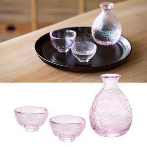 Glass Japanese Sake Cup & Tokkuri Set