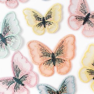 Material Butterfly Spring Embroidered 10-pcs