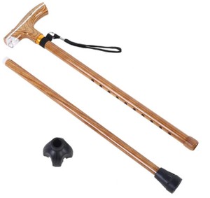 Light-Weight Walking Stick Folded Safety Pick Multiple Functions
