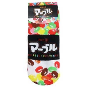 【靴下】マーブルチョコレート レディースソックス