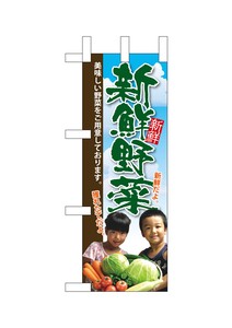 ☆N_ミニのぼり 24107 新鮮野菜 子供写真