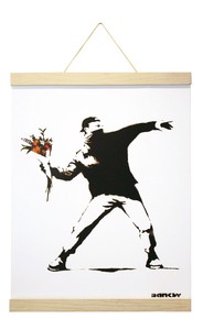 バンクシー ハンガータイプ　ホワイト Banksy Molotov(White Hanger　style)