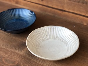 大餐盘/中餐盘 陶器 日式餐具 深盘 14cm 日本制造