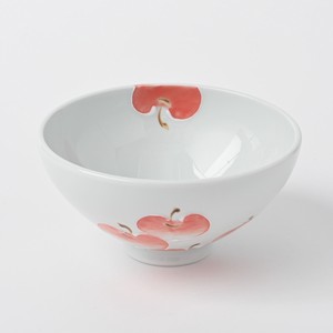 Arita Ware Apple Rice Bowl Red Hand-Painted Made in Japan
