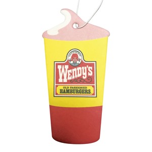 AIRFRESHENER【Wendy's DRINK YELLOW】Juiceの香り エアフレッシュナー アメリカン雑貨