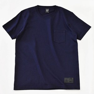 T-shirt Navy Pocket Ladies' Men's