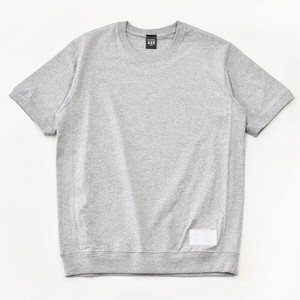 【325】サイドパネルリブ（Gray）Tシャツ レザー 無地 カジュアル メンズ レディース グレー