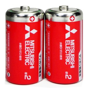 三菱マンガン電池赤単二　2P　R14PD