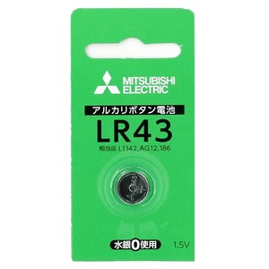 三菱アルカリボタン電池LR43　D/1BP