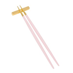 クチポール（Cutipol）GOA　ピンク/ゴールド　箸+箸置きセット