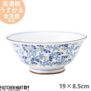 Mino ware Main Dish Bowl Pottery 19 x 8.5cm Made in Japan