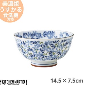 Mino ware Donburi Bowl Pottery 14.5 x 7.5cm Made in Japan