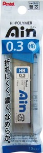 日本製 made in japan ぺんてる シャープ替芯Ain0.3(HB)10本入日本製 33-261