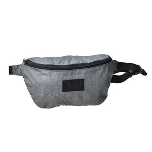 Body Bag Gray Shoulder Bag Waist Pouch Leather Attached Tag Men's Ladies Gray