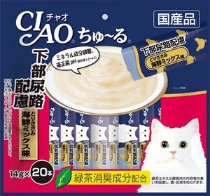 CIAO(チャオ) ちゅ〜る下部尿路ささみ海鮮ミックス味 20本