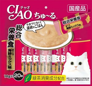 CIAO(チャオ) ちゅ〜る 総合栄養食まぐろ海鮮ミックス味 20本