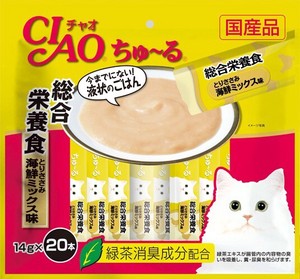 CIAO(チャオ) ちゅ〜る 総合栄養食ささみ海鮮ミックス味 20本