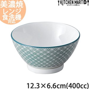 美浓烧 饭碗 陶器 400cc 12.3 x 6.6cm 日本制造