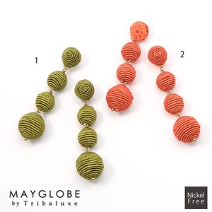 MAYGLOBE by Tribaluxe ミニ4連ボンボンピアス tp18236