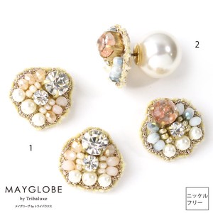 MAYGLOBE by Tribaluxe パールキャッチピアス tp19185