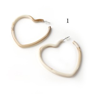 Pierced Earring mm Marble Heart Hoop Pierced Earring 1 9008 1 9008