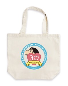 クレヨンしんちゃん　トートバッグ　原作30周年　ロゴ