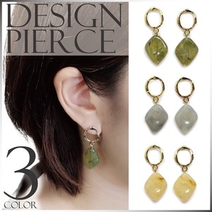 Pierced Earrings Titanium Post Resin Ladies