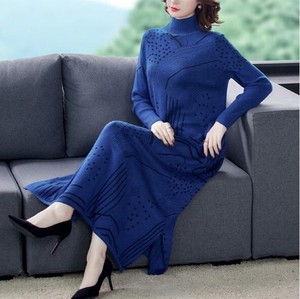 Casual Dress Knitted Long Sleeves One-piece Dress NEW Autumn/Winter