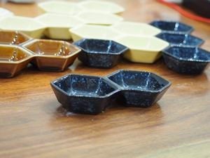 HoneyCombo　二連　星空　【陶器・食器・瀬戸焼・日本製】