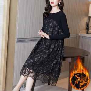 Casual Dress Embroidered Vintage NEW Autumn/Winter