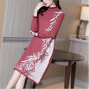 Casual Dress Knitted Long Sleeves One-piece Dress M NEW Autumn/Winter