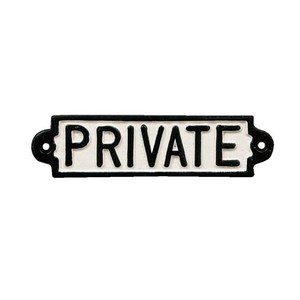 DULTON (ダルトン) アイアンサイン プライベート IRON SIGN ''PRIVATE''