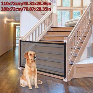 犬隔離網ペット家庭用ドア柵障害安全防護室内フェンス