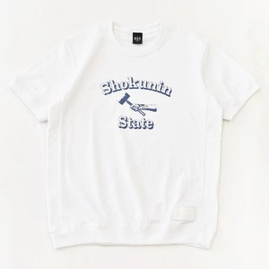 【325】ショクニンステート (White) サイドパネルリブ Tシャツ メンズ レディース アメカジ ホワイト