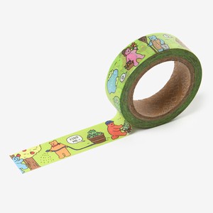【マスキングテープ】Jelly bear masking tape - 03 Garden