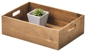 ウッドプランター 天然素材 木製 ウッドボックス かご 収納 ガーデングッズ 北欧