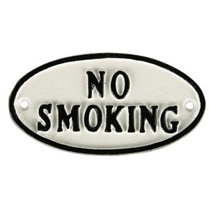 DULTON (ダルトン) アイアン オーバルサイン "ノースモーキング" IRON OVAL SIGN NO SMOKING