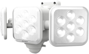 ムサシ RITEX 乾電池式フリーアーム式LEDセンサーライト(5W×3灯) LED-320
