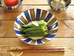 二色錆十草5.5浅鉢【中鉢 日本製 美濃焼 和食器】