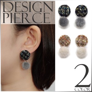 Pierced Earrings Titanium Post Resin Ladies Autumn/Winter