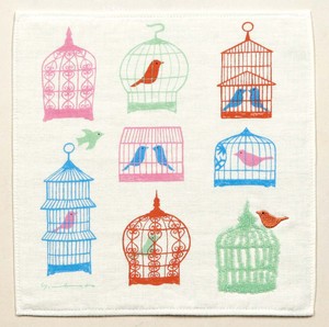 Embroidery Gauze Pile Towel Basket