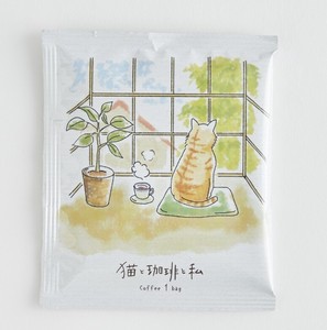 カワシマオリジナル　猫と珈琲と私ドリップコーヒー　出窓の猫　マイルドブレンド