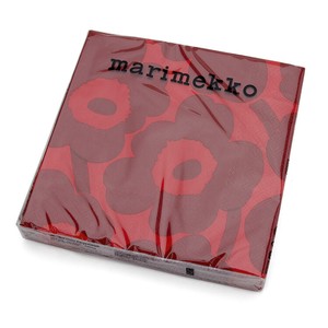 マリメッコ（marimekko）ペーパーナプキン　ウニッコ　レッドレッド　33cm