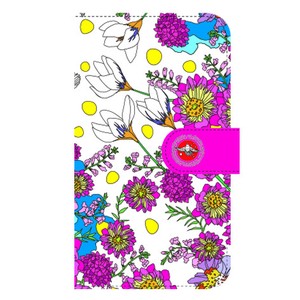Smartphone Case Notebook Type Flower Flower