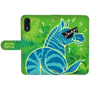 Takeda Smartphone Case Notebook Type Zebra Zebra ZEBRA