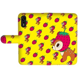 Strawberry Bambi Yellow Smartphone Case Notebook Type