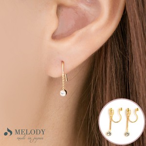 Pierced Earring Earring 1 Bijou Stone Hook 93 Made in Japan made